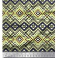 thumbnail image 1 of Soimoi Polyester Crepe Fabric Geometric Kilim Print Fabric by The Yard 42 Inch Wide, 1 of 1
