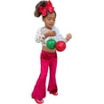 thumbnail image 2 of Daisy Del Sol Little Girls Velvet Boho Bell Bottom Stretch Legging Flared Pants Toddler Childrens Kids 2T-8, 2 of 5