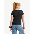 thumbnail image 2 of Justice Girls Scoop Neck Top, Sizes XS-XLP, 2 of 4
