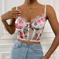 thumbnail image 4 of Moda mujer encaje belleza espalda sólido Correa envoltura ahueca hacia fuera sujetador ropa interior chaleco Sling Pompotops  lopia997370, 4 of 9