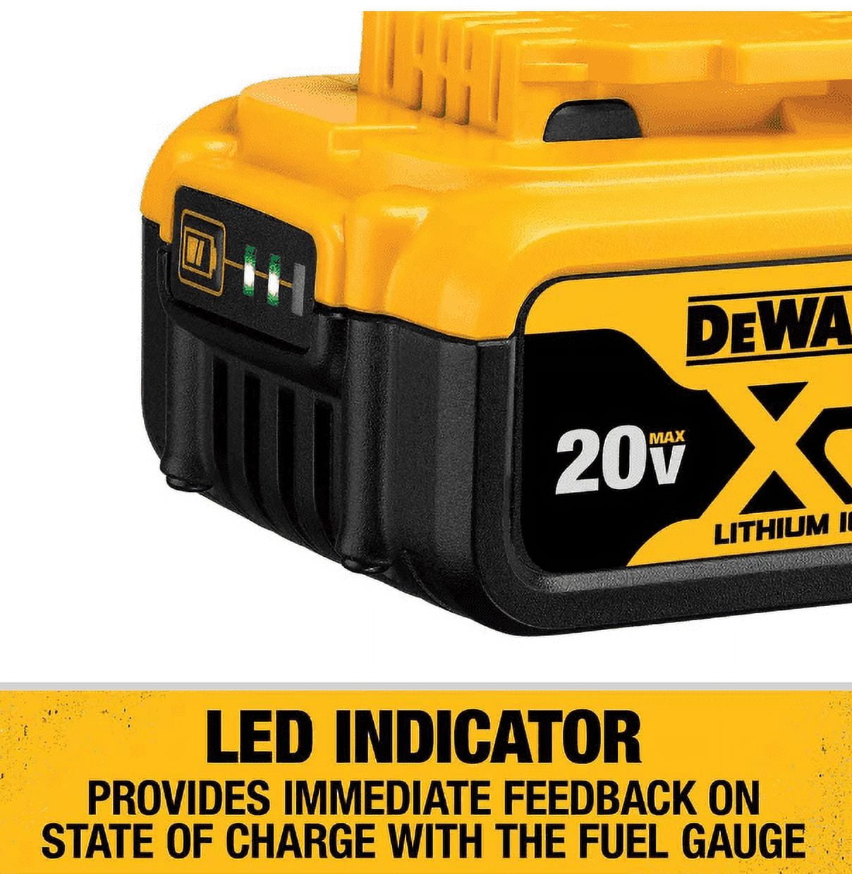 DEWALT 20V Max XR 20V Battery, 5.0-Ah, 2-Pack (DCB205-2)