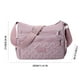 thumbnail image 3 of Bolsa de hombro de nylon púrpura para mujeres, ligera, para dama, bandolera cruzada, 3 of 4