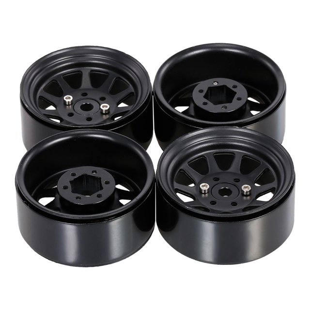 Mini Wheel Hub 4x 1:10 1.9 Crawler De Llantas De Ruedas De Para Axial SCX10 AXI03007 90046 DIY BLACK