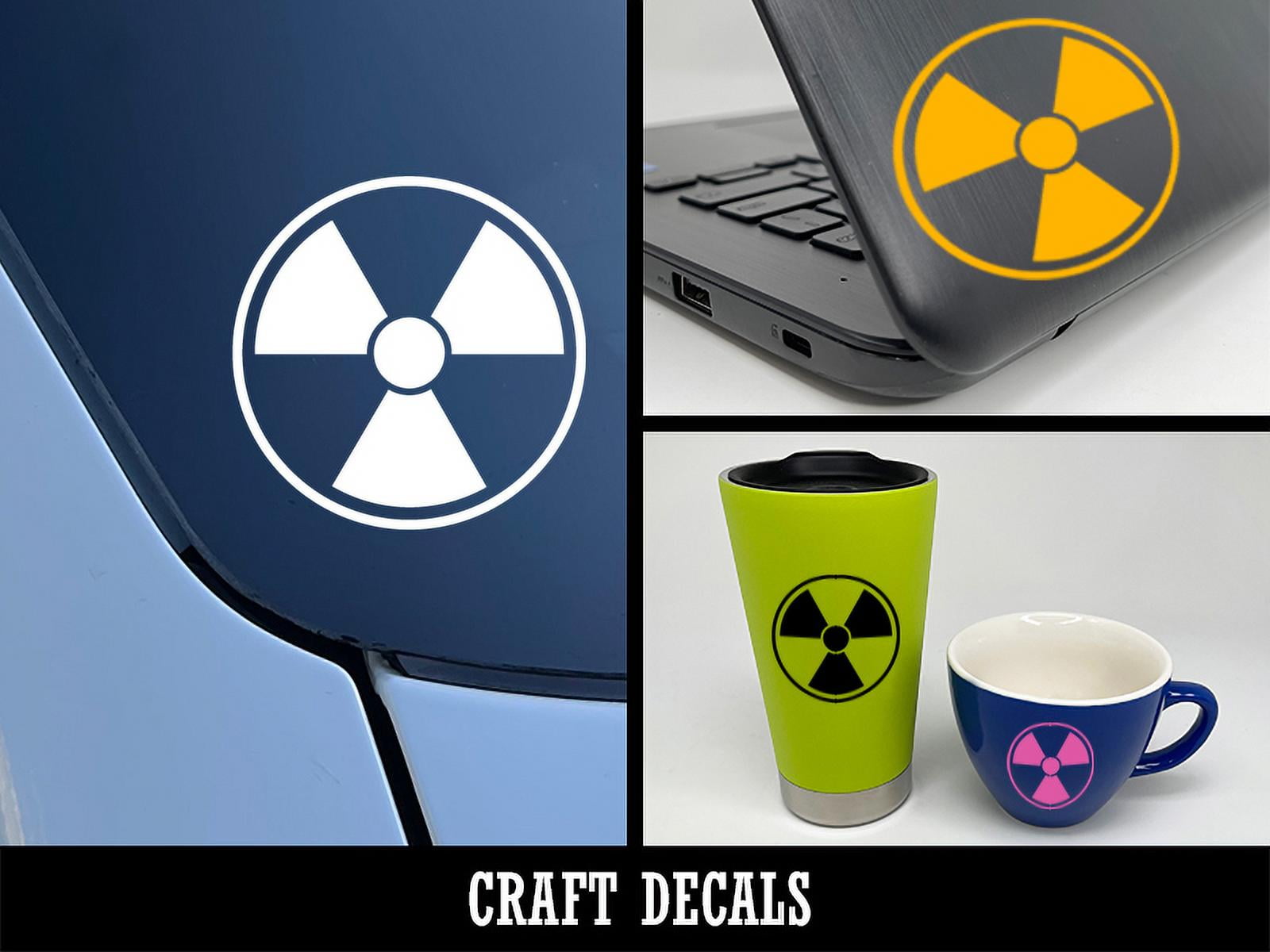 Ionizing Radiation Radioactive Trefoil Symbol Craft Vinyl Indoor