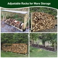 thumbnail image 5 of TRAMULL Outdoor Firewood Log Rack Bracket Kit, Fireplace Wood Storage Holder - Adjustable to Any Length (4-Bracket Kit), 5 of 9