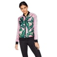 thumbnail image 1 of adidas Originals Women's Farm Superstar Tracktop, Green/Pink, XS, 1 of 4