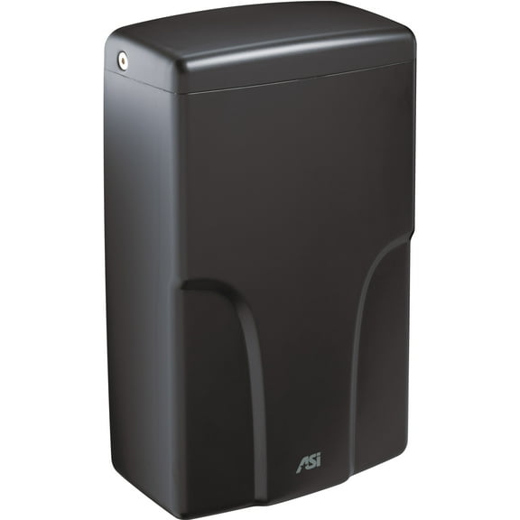 Asi 0196-1 Turbo-Pro 110-120V Surface Mounted Sensor Activated Hand Dryer - Black
