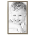 thumbnail image 2 of ArtToFrames 27" x 46" Aged White Gold Picture Frame, 27x46 inch Silver Wood Poster Frame (WOM-2036),  Pack, 2 of 7