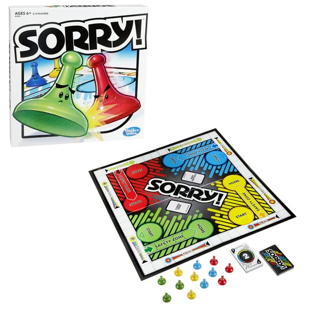 Sorry Board Game Ages 6 And Up For 2 To 4 Players Walmart Com Walmart Com
