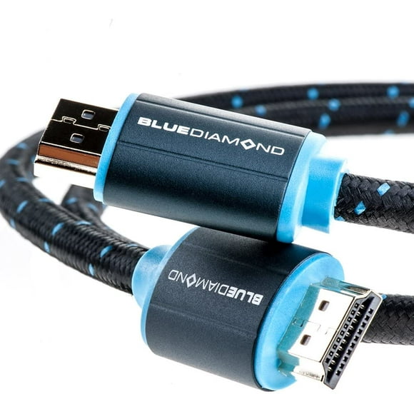 BlueDiamond Câble HDMI Premium avec Ethernet - Sans Enchevêtrement - 6 Pieds