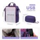 thumbnail image 3 of Mochila para portátil LOVEVOOK para mujer de 15,6 pulgadas con puerto USB, color morado, 3 of 5