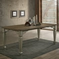 thumbnail image 2 of Roundhill Furniture Breda Antique Gray and Dark Oak Finished Wood Dining Table, 2 of 6