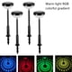 thumbnail image 3 of Luces solares brillantes para caminos, paquete de 4 luces solares que cambian de color, luces solares para caminos al aire libre IP68, impermeables, luces LED de jardín con energía solar para, 3 of 5