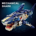 thumbnail image 6 of Mechanical Shark Building Sets for Adult,Ocean Animal Building Block with Display Stand and Light, Sea Fish Collection STEM Toy,Home Office Decor and Idea Gift for Teen Boys 8-14 (1277PCS), 6 of 6