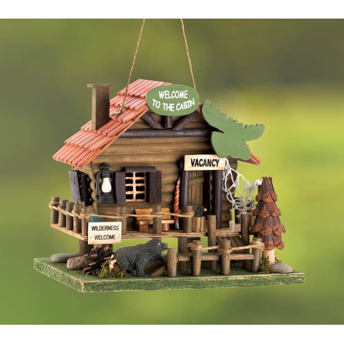 Zingz & Thingz Vacation Cabin 9 in x 8 in x 10.5 in Birdhouse by Home Locomotion