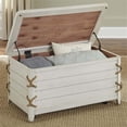thumbnail image 2 of Bowery Hill Poplar White Storage Trunk Rectangular 20" H x 38" W x 22" D, 2 of 2