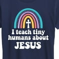 thumbnail image 3 of Instant Message - Teach About Jesus - Women's Short Sleeve Graphic T-Shirt, 3 of 6