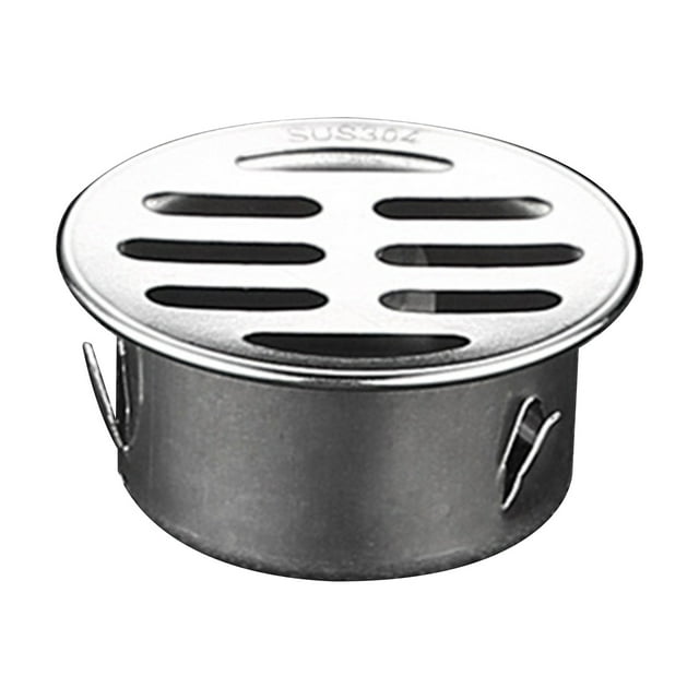 EGNMCR Couvercle de Drain de Douche Couvercle de Drain Épaissi Plancher en Acier Inoxydable Carte à Brancher Jardin Extérieur Toit Rond Sans Étanchéité à l'Eau Grand Déplacement Plancher Acier Inoxydable Drain de Plancher
