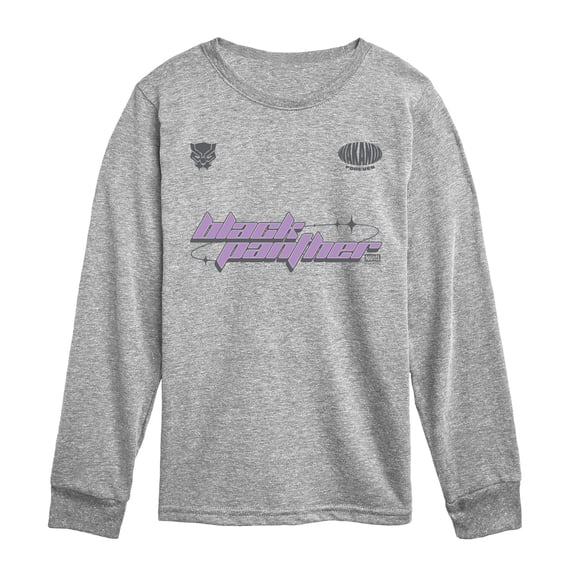 Black Panther - Jersey - Youth Boys Long Sleeve Graphic T-Shirt