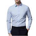 thumbnail image 2 of Camisa de hombre Elástica Slim Business Camisa de manga larga Pompotops  oipoqjl48025, 2 of 5