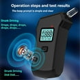 thumbnail image 2 of Digital Breath Alcohol Tester Car Breathalyzer LCD Screen Alcohol Meter Alcohol Test Portable Drunk, 2 of 5