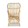 thumbnail image 4 of Baxton Studio Aya Modern and Contemporary Natural Finished Rattan Armchair, 4 of 6