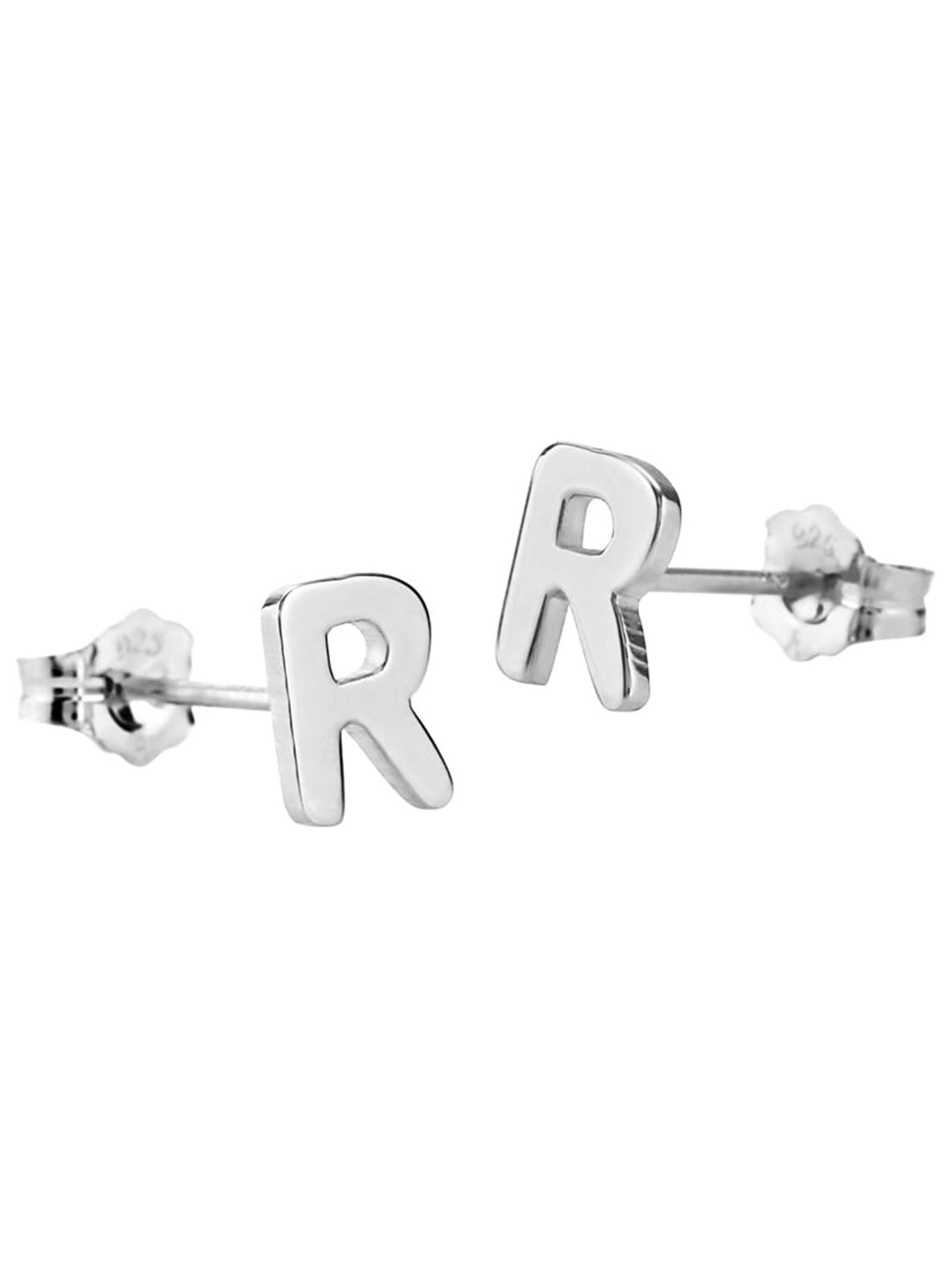 Personalized Block Stud Earrings
