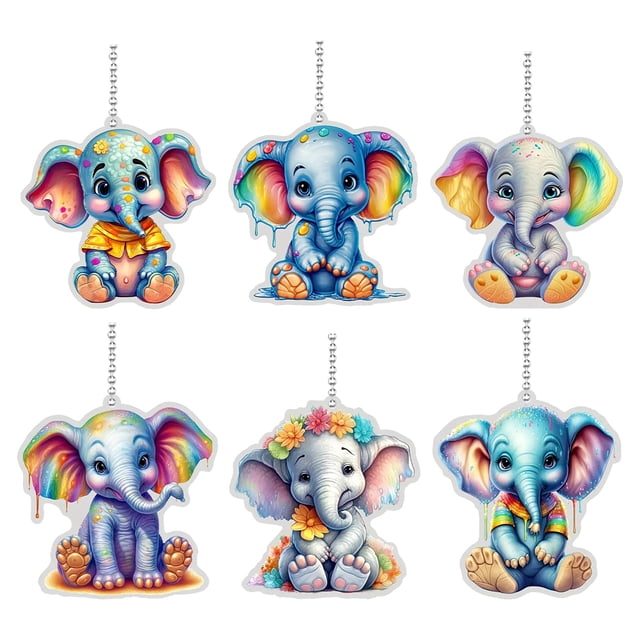 Llaveros Acrílicos Cgtredaw Con Animal para Cartera Coche lindo Elefante
