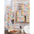 thumbnail image 2 of Easter Eggs Kitchen Dish Towels for Drying Dishes Set of 3, Colorful Eggs Spring Flowers Leaves Rustic Blue Waffle Weave Microfiber Hand Tea Bathroom Towels Quick Dry & Absorbent Towel 15.7x23.6, 2 of 7