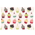 thumbnail image 1 of BOSDECO Retro Cupcakes Seamless Pattern Pillow Case 20x30 inches Two Sides Print, 1 of 1