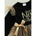 thumbnail image 6 of Qiylii New Year Girl Autumn Dress, Long Sleeve Lace Tulle Patchwork Dress with Headband, 6 of 9