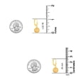 thumbnail image 5 of LeCalla 18K Gold-Plated 925 Sterling Silver Filigree Ball Leverback Dangle Earrings for Women and Teen 26MM, 5 of 8
