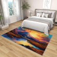 thumbnail image 4 of 2x3 Rug, Sunset Door Mat Washable Non Slip Soft for Entryway, Mountain River Landscape Rug, Sunset Scenery Carpet, Sunset Home Decor & Gifts, 4 of 7