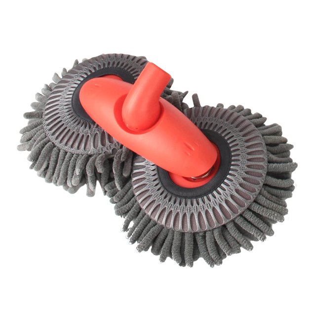 Fregona para lavado de coches cabezal de cepillo doble mango extensible cepillo de lavado de coches fregona telescópica