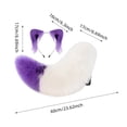 thumbnail image 3 of Leeye Japanese Purple Cat Ear Headband with Tail Set, Animal Ears Cosplay Accessory for Halloween Party Anime Cosplay, Purple, One Size, 0.59 lb, 3 of 8