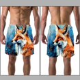 thumbnail image 3 of luoweisi Men's Beach Shorts Quick Dry Swim Trunks with Mesh Lining Fox XL, 3 of 5