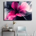 thumbnail image 4 of Mudket Framed, Canvas Wall Art, Ready to Hang, Gradient Pink Floral Wall Art, Modern Abstract Flower Wall Decor, Floral Prints for Bedroom Living Room Luxury Office Decor - 12"L x 8"W, 4 of 10