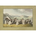 thumbnail image 2 of Johann Heinrich Wilhelm Tischbein 24x18 Gold Ornate Framed and Double Matted Museum Art Print Titled - A Prehistoric Stone Circle on a Mound, an Extensive Landscape Beyond (Mid-18th-Early 19, 2 of 4