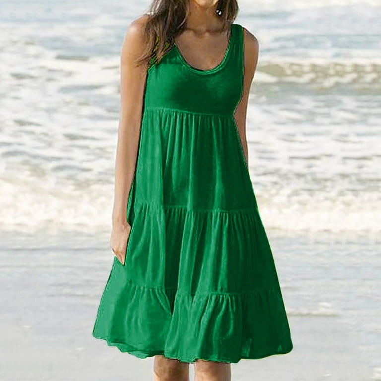 pakistanske Forudsige Få Boho Dress for Womens Summer Dresses Casual Crewneck Solid Color Dress  Beach Vacation Sundresses Flowy Swing Dress Best Deals Today Shopping  Online Shopping #11 - Walmart.com