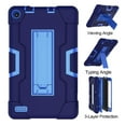 thumbnail image 6 of Goldcherry For Amazon Fire 7" 2019 Tablet Case, Hybrid Heavy Duty Defender Shockproof Protective with Built-in Kickstand for All-New Fire 7 2019/2017(Navy+Blue), 6 of 6