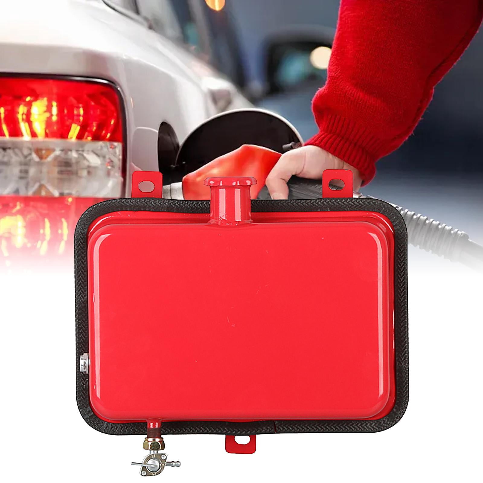 funtasica Generic Can Container 5L Red Iron Gas Tank Convenient Spare Emergency Backup Petrol Tanks for Trucks Cars Suvs