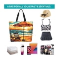thumbnail image 6 of Naloa Beach Umbrella Sunset Tote Bag for Women Large Capacity Shoulder Bag for College Work Travel Shopping, 6 of 8
