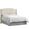 Skyline Furniture Upholstered Full Headboard in Linen Talc
