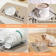 thumbnail image 6 of 17x32in Super Absorbent Cuttable Coffee Mat: Linen Finish – Hide Stains Draining Mat for Kitchen Counter – Coffee Bar Accessories – Perfect for Espresso Machines Coffee Makers, 6 of 6