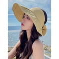 thumbnail image 4 of Yoyauz Ladies' Sun Hat With Wide Brim, Ponytail, Hole Uv Protection, Summer Hat Foldable Upf 50+For Outdoor Travel, 4 of 5