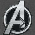 thumbnail image 2 of Men's The Marvels Silver Avengers Logo Graphic Tee Charcoal Heather Medium, 2 of 5