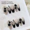 thumbnail image 4 of huanledash 1 Set Nail Camellia Charm Shiny Visual Effect Three-dimensional High Gloss DIY Sparkling Camellia False Pearl Nail Art Decor Manicurist Supply, 4 of 8