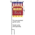thumbnail image 2 of Magnolia Gardens M011293 13 x 18 in. Double Applique Marines Family Polyester Garden Flag, 2 of 2