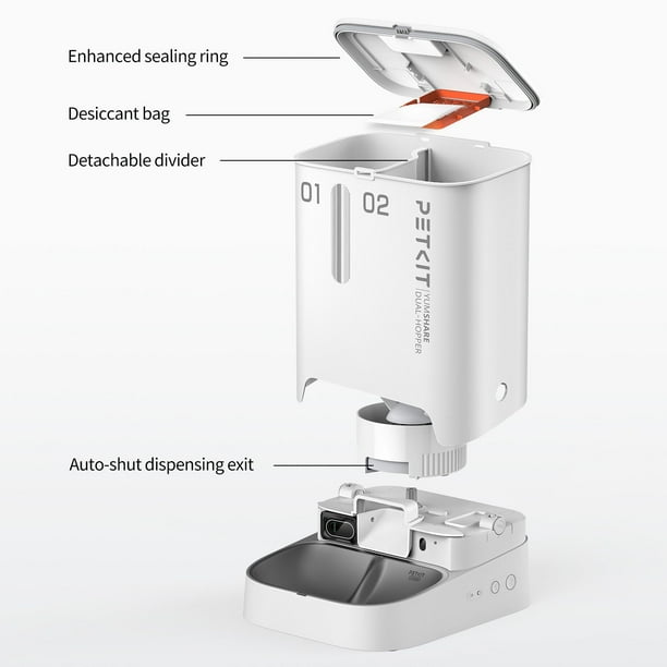 かるぴすページ PETKIT YUMSHARE DUAL-HOPPER Amazon.com : PETKIT YumShare Dual Hopper Automatic Pet
