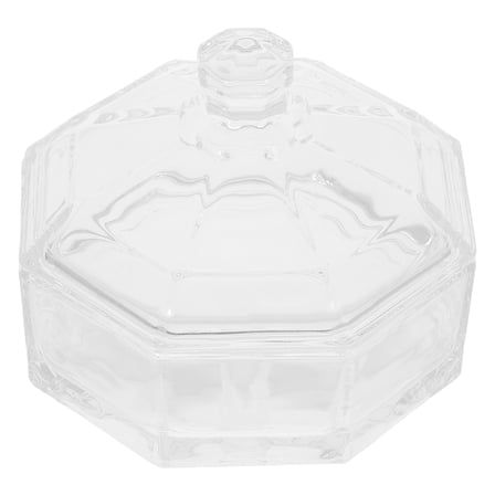 WORGEOUS  Candy Dishes Decorative Glass Sugar Bowl with Lid Transparent